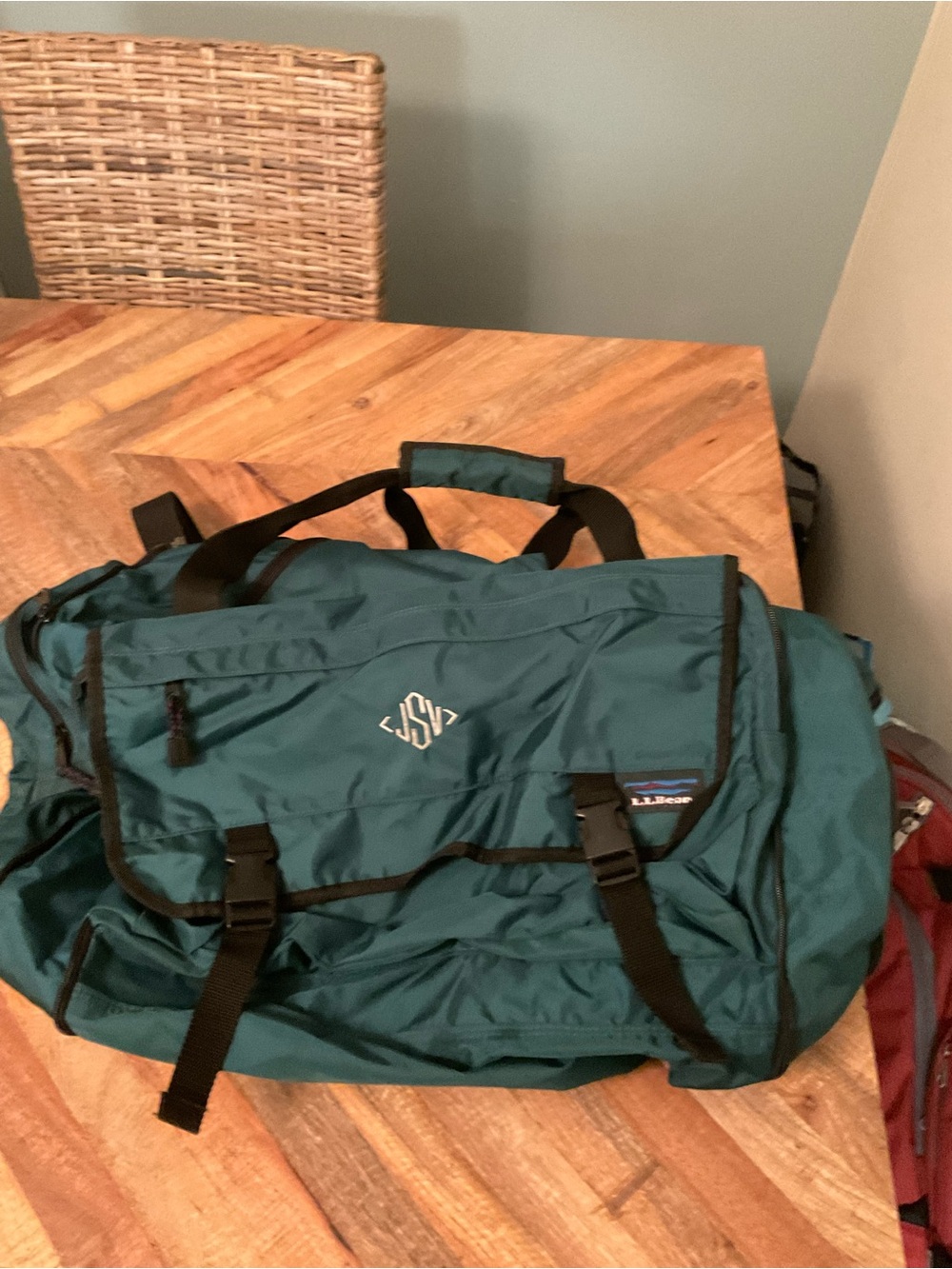 L.L. Bean Teal Travel Duffel Bag for Men